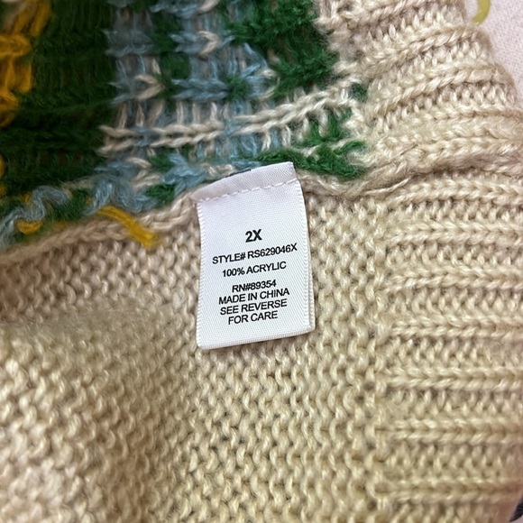 No Comment Plus Sweater Size 2X - Picture 5 of 5